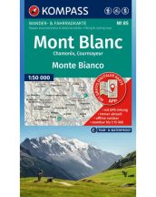 Mont Blanc turistatérkép -  KOMPASS 85 - 2025