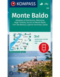 Monte Baldo turistatérkép -  KOMPASS 129