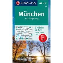 München és környéke turistatérkép - KOMPASS 184