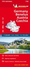   Németország - Benelux - Ausztria - Csehország, Közép-Európa térkép - MICHELIN 719