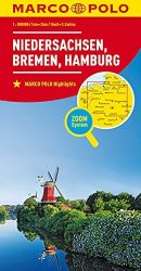 Németország 3 Alsó-Szászország - Bremen - Hamburg autótérkép - Marco Polo