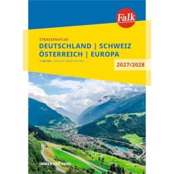 Németország, Svájc, Ausztria, Európa atlasz 2027/2028 - Falk Németország, Svájc, Ausztria, Európa atlasz 2027/2028 - Falk