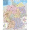 Németország közigazgatása falitérképe 100*120 cm - alul-felül fémléces Németország közigazgatása falitérképe 100*120 cm - alul-felül fémléces