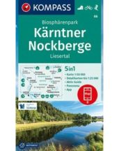   Nockberge Nemzeti Park, Liesertal turistatérkép - KOMPASS 66