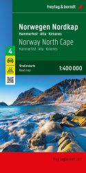 Norvégia észak autótérkép - North Cape 4 - 2024