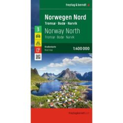 Norvégia észak autótérkép - Norwegen Nord 3 /Freytag / 2026 Norvégia észak autótérkép - Norwegen Nord 3 /Freytag / 2026