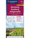 Nürnberg, Bamberg, Steigerwald kerékpáros térkép - KOMPASS 3328