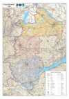 Nyugat-Dunántúli régió falitérkép 70*100 cm - tűzhető keretezett Nyugat-Dunántúli régió falitérkép 70*100 cm - tűzhető keretezett