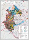 Nyugat-Dunántúli régió genetikus talajtérképe falitérkép 100*70 cm - poszter