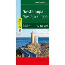 Nyugat-Európa autótérképe - Freytag - 2024
