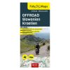 Offroad Szlovénia Horvátország motoros térkép- 24 off-road pályával – laminált / Biker Betten (2024)