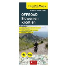   Offroad Szlovénia Horvátország motoros térkép- 24 off-road pályával – laminált / Biker Betten (2024)