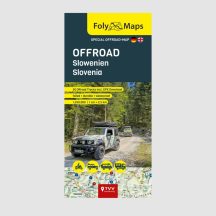   Offroad Szlovénia motoros térkép- 56 off-road pályával – laminált / Biker Betten Foly Maps 2026