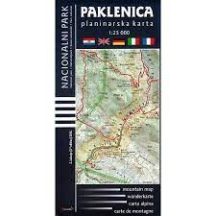 Paklenica Nemzeti Park turistatérkép