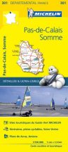 Pas-de-Calais / Somme autóstérkép - Michelin 301