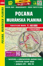   Poľana, Muránska planina / Muran-fennsík túra- és kerékpáros térkép / Shocart 484
