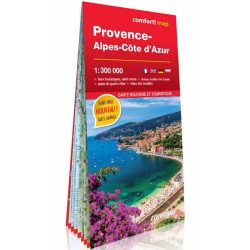 Provance, Alpok-Cote D'Azur - laminált térkép 2017