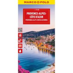 Provance, Cote d Azur  térkép - Marco Polo 2024