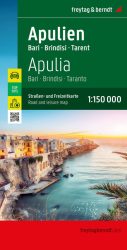 Apulien - Bari - Brindisi - Taranto; Puglia - Bari - Brindisi - Taranto autótérkép