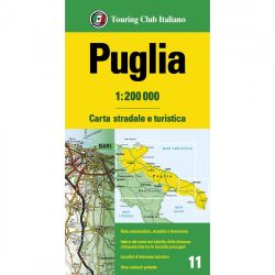Puglia régiótérkép - TCI - 2025 Puglia régiótérkép - TCI - 2025