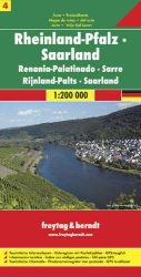 Németország 4 Rajna-vidék - Pfalz - Saar-vidék, 1:200 000
