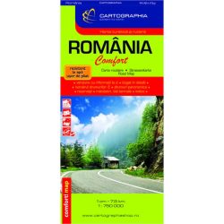 Románia Comfort térkép (laminált)