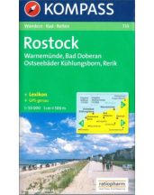   Rostock - Warnemünde - Bad Doberan turistatérkép - KOMPASS 735