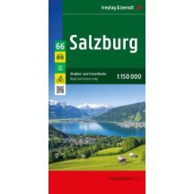 Salzburg autó- és szabadidőtérkép - Freytag - 2025
