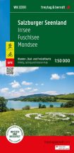   WK 0391 Salzburgi tóvidék - Salzburger Seenland - Irrsee - Fuschlsee - Mondsee turistatérkép