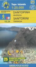 Santorini (Szantorini) autótérkép - Anavasi