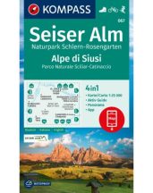Seiser Alm/Alpe di Siusi turistatérkép - KOMPASS 067