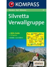 Silvretta-Verwallgruppe turistatérkép - KOMPASS 41