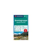   Brentagruppe - Dolomiti di Brenta turistatérkép – 3 az 1-ben - Kompass 073