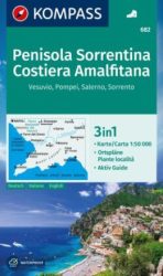 Sorrentói-félsziget és Amalfi-part turistatérkép - KOMPASS 682