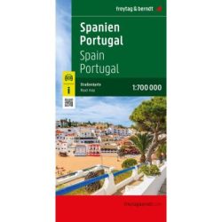 Spanyolország - Portugália térkép Freytag 2025