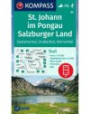 St. Johann im Pongau, Salzburger Land turistatérkép - KOMPASS 80