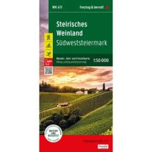   WK 411 Stájer borvidék, gyalogos, kerékpáros és szabadidős térkép  2024