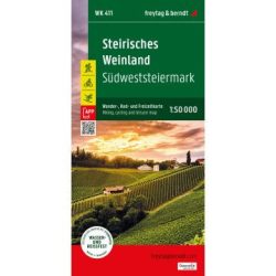 WK 411 Stájer borvidék, gyalogos, kerékpáros és szabadidős térkép  2024