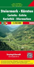 Stájerország, Karintia autós szabadidőtérképe