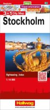 Stockholm 3 az 1-ben várostérkép - Hallwag