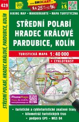 SHOcart 429 Stredni Polabi, Hradec Kralove, Pardubice, Kolin turistatérkép