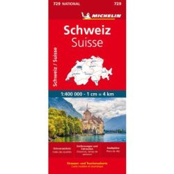 Svájc autótérkép - Michelin 729 Svájc autótérkép - Michelin 729