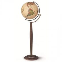   Földgömb Sylvia Antique 37 cm - duó, világító, álló, antik
