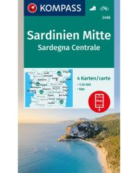 Szardínia középső részének turistatérképe - KOMPASS 2498