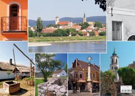 Szentendre képekben tányéralátét + hátoldalon Dunakanyar térkép városokkal Szentendre képekben tányéralátét + hátoldalon Dunakanyar térkép városokkal
