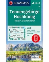 Tennengebirge Hochkönig turistatérkép - KOMPASS 15