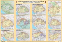   Magyarország területi változásai / A magyar történelem áttekintése 65*45 cm - asztali fóliázott könyöklő