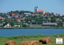 Tihany tányéralátét  + hátoldalán Balaton térkép