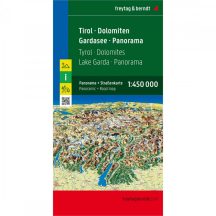 Tirol - Dolomitok - Garda-tó panorámatérkép