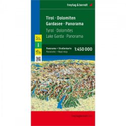 Tirol - Dolomitok - Garda-tó panorámatérkép